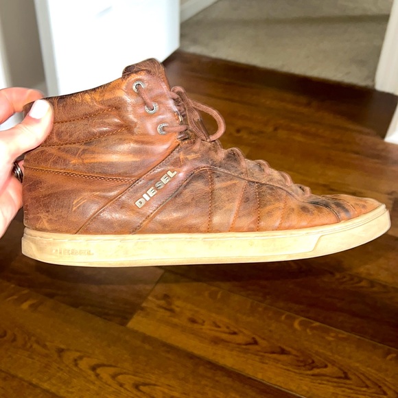 Diesel Real Leather Men’s Sneakers - Picture 4 of 4